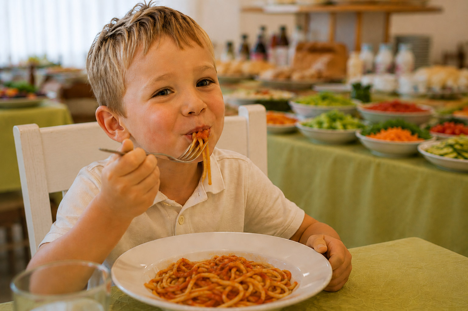 ristorante bambini hotel graziana riccione